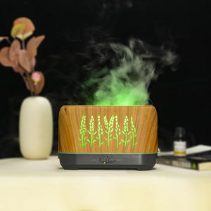 Diffuseur d'arômes flamboyants 5V USB, humidificateur ultrasonique d'huiles essentielles avec lumières colorées, design en forme d'épi de blé pour la maison et le bureau - Product Image 3