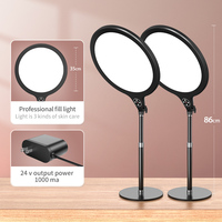 K16 pour Tik Tok Selfie LED Fill-Light Stand 26cm 35cm Maquillage Stand Lampe LED pour la diffusion en direct Plusieurs couleurs pour Beauty Anchor