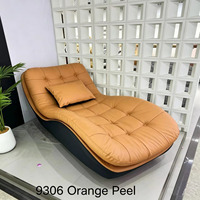 Canapé paresseux moderne zéro gravité, fauteuil inclinable individuel en cuir pour salon, idéal pour la détente et le repos