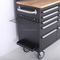 Armoire à outils roulante en acier robuste de 72 pouces, 10 tiroirs, 3 compartiments de rangement et porte-outils pour garage, atelier, OEM personnalisé
