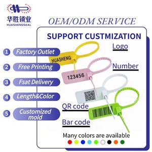 ซีลพลาสติกแบบดึงแน่น มี<span class=keywords><strong>หมายเลข</strong></span> กำหนดสีได้ สำหรับกล่องบรรจุภัณฑ์ การขนส่งทางอากาศ - Product Image 5