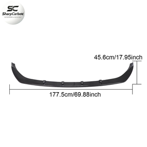 Lèvre de pare-chocs avant en fibre de carbone pour <span class=keywords><strong>Mercedes</strong></span> Benz Classe C W205 S205 C205 A205 C43 <span class=keywords><strong>AMG</strong></span> 2D 4D 2020 <span class=keywords><strong>2021</strong></span> - Product Image 5