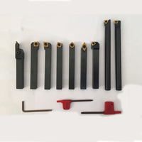 Ensemble d'outils de tournage 25x25/9 pièces, lames en carbure revêtues, accessoires de couteaux pour machine à tournage OEM à prix réduit