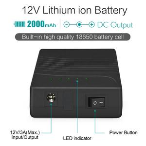 مصنع مخصصة عالية الجودة 12 فولت 2000mAh 18650 قابلة للشحن بطارية أيون الليثيوم - Product Image 5