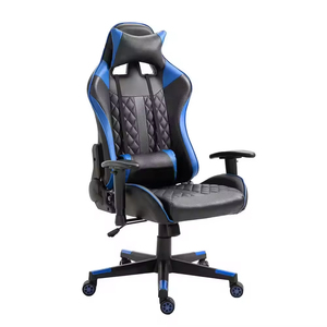 Silla Gamer de Cuero Negro de Alta Calidad, Silla Giratoria RGB para PC, Reclinable, para Uso en Oficina, Silla de Juego 5934 - Product Image 1