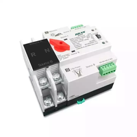 JULAN 2P PV DC saklar pemilih Transfer otomatis, saklar fase tunggal ATS 100/2P 100A 63A AC Dual Power
