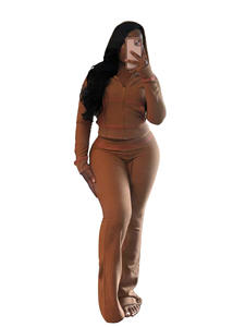 Conjunto de Ropa Deportiva para Mujer, Otoño 2024, Color Sólido, 2 Piezas, Leggings, Conjunto de Pantalones Ajustados de Dos Piezas - Product Image 3