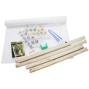 Decoración de la pared de la habitación del hogar, imagen artística para niños, Animal Pug-dog, pintura al óleo por números, pin - Product Image 2