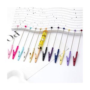 Pinza Metálica Decorativa con Cuentas para Manualidades - Soporte para Notas de Escritorio, Organizador de Tarjetas y Notas, Idea de Regalo Promocional - Product Image 1