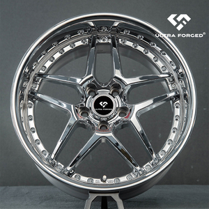 Cerchi in Lega Forgiati Personalizzati a 2 o 3 Pezzi con Bordo Cromato per Type 03, Compatibili con 350Z, G35, Supra, RX7, NISSAN SILVIA S15 - Product Image 2