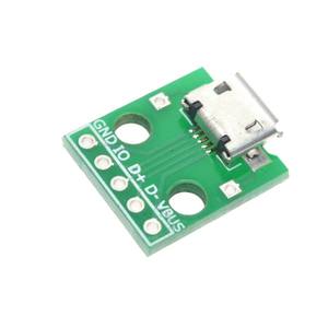 ไมโคร <span class=keywords><strong>USB</strong></span> เพื่อกรมทรัพย์สินทางปัญญาอะแดปเตอร์5pin ประเภท B หญิงเชื่อมต่อ2.54มิลลิเมตร PCB แปลง Pinboard ชายหญิงเชื่อมต่อ - Product Image 4