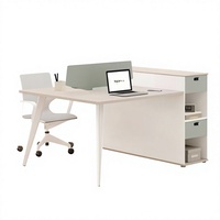 Poste de travail de bureau individuel, bureaux informatiques modernes, cloisons de séparation pour employés, ensemble de mobilier de luxe pour cadres, personnalisation