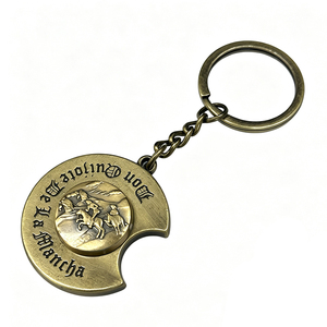 Llavero Giratorio Personalizable de Aleación de Zinc con Diseño Vintage de <span class=keywords><strong>Don</strong></span> Quijote, Souvenir de España, La Mancha - Product Image 1