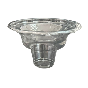 Clear Disposable PP Ice Flakes Cup Dessert Sherbet Kakigori Bingsu Container Lid for <b>Shaved</b> Ice <b>Cream</b> - Product Image 1