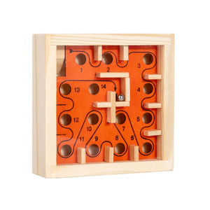 وصل حديثًا مباشرة لعبة المتاهة الرخامية شعار قابل للتخصيص مطرز لوح نشاط هدية خشبية مثالية للأولاد 2-4 التعلم التعليمي - Product Image 6