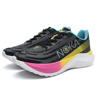 Chaussures de sport de course à pied pour hommes et femmes, avec coussin d'air, tige en tissu de coton, semelle extérieure en EVA extensible pour le printemps et l'été