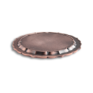High Quality Chinese Style Customized Brass Mini <b>Retro</b> Round Plate - Product Image 4