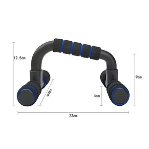 Support de pompes en forme de H avec manchon en éponge pour l'entraînement musculaire, la musculation en intérieur et le renforcement des bras - Product Image 6