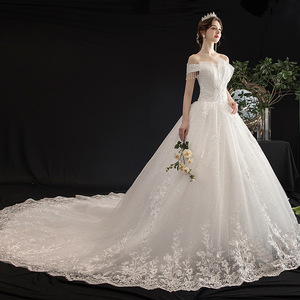 New Fashion High Quality Custom Cheap <b>Bridal</b> Gowns Elegant Ball Gown Cheap Wedding Dress - Product Image 1