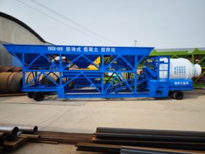 เครื่องผสมคอนกรีตไฟฟ้าแบบพกพาสายการผลิตในจีนพร้อมปั๊มและแบริ่ง - Product Image 2