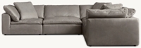 Modulares Leder-Lounge-Sofa Anpassbares Sektionalsofa für Innenräume Komfortables Wohnzimmer Moderne Wohnmöbel