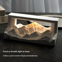 TIGERGOODS Diffuseur de parfum en pierre élégant ambiance montagne, veilleuse, boîte cadeau, ornement créatif, cadeau de pendaison de crémaillère