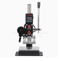 Machine à embosser le cuir PVC de bureau faite à la main, machine de dorure à chaud personnalisée, 220V, numérique, pour cuir, avec nouvelle boîte de vitesses moteur
