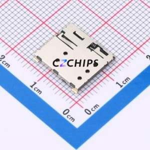 NANO-SIM-0500-P SIM Card Connector SMD Connector Self-Return Type Nano SIM Card Card Holder 1.37mm - Product Image 1