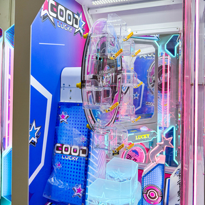 เครื่องเล่นเกมวง<span class=keywords><strong>ล้อ</strong></span><span class=keywords><strong>หมุน</strong></span>นำ<span class=keywords><strong>โชค</strong></span> 8 ช่อง พร้อมไฟ LED และเครื่องอ่านบัตร ใช้เหรียญหยอดเล่นได้ - Product Image 4