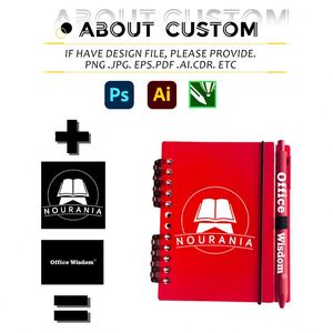 Wholesale Detachable Loose-Leaf Notebook With Pen Custom School Corporate Meeting Book Sub Cover With Logo - Product Image 3
