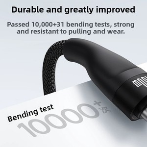 <span class=keywords><strong>Cable</strong></span> de Red Multimedia Redondo de Nailon TPE Trenzado Amplificado para Carga de Datos, Mini-USB, Micro <span class=keywords><strong>Pin</strong></span> Dorado para Teléfono - Product Image 4