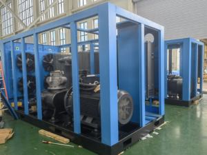 อุตสาหกรรมแปรรูปอาหารและจัดส่งก๊าซใช้เครื่องอัดอากาศแบบสกรูความเร็วคงที่ 110 กิโลวัตต์/150 แรงม้า ระบบระบายความร้อนด้วยอากาศแบบเงียบ 21 ลูกบาศก์เมตร/นาที 750 ลูกบาศก์ฟุต/นาที - Product Image 4