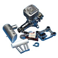 Motor de Gasolina para Avión Modelo DLE85, Monocilíndrico, Dos Tiempos, Escape Lateral, Refrigeración por Aire Natural, Arranque Manual, Cilindrada de 85CC