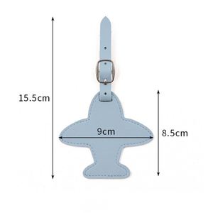 Étiquette d'identification de bagage en cuir PU durable et réutilisable avec sangle réglable pour voyage en avion - Product Image 6