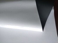 Bannière publicitaire en vinyle frontlit noir brillant stratifié pour impression numérique, en tissu PVC, résistant à l'eau