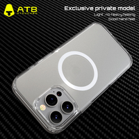 Étui de protection antichoc et étanche ATB pour 15/16/17 TPU+PC avec anneau magnétique et chargement sans fil