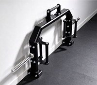 Barre hexagonale ouverte pour soulevé de terre, barre trapézoïdale à cadre ouvert, barre hexagonale multi-prise pour entraînement de force en salle de sport, équipement de fitness commercial