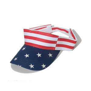 Mỹ cờ in Yêu Nước <span class=keywords><strong>Visor</strong></span> Golf Sun <span class=keywords><strong>hat</strong></span> cờ cap 4 của July Womens <span class=keywords><strong>Visor</strong></span> mũ cho phụ nữ - Product Image 1