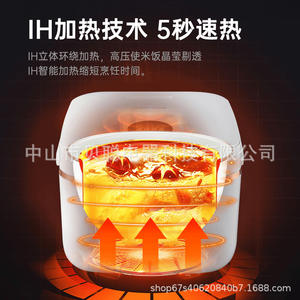 Cuisinière à riz multifonctionnelle Beicong Home 3L en acier inoxydable avec cuve intérieure en titane et contrôle par micro-ordinateur - Product Image 5