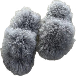 Zapatillas de piel auténtica con punta abierta - Product Image 1