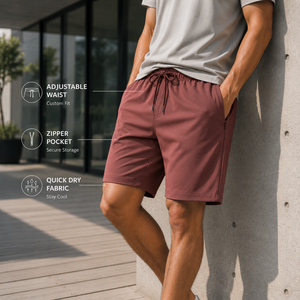 Shorts chino personnalisés pour hommes, légers, extensibles, décontractés, pour le golf, fabricant de vêtements OEM ODM, marque privée - Product Image 3