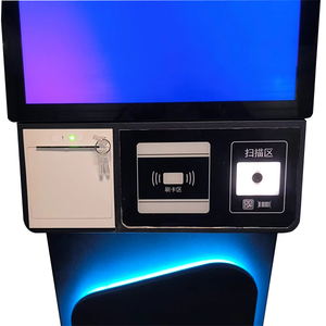 Thiết kế mới 27-inch Android Màn hình cảm ứng <span class=keywords><strong>kiosk</strong></span> tự phục vụ thanh toán thiết bị đầu cuối mã QR Máy Quét Mã Vạch tùy chọn trung tâm mua sắm - Product Image 4