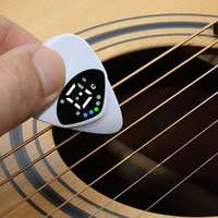 Tuner Multifungsi Logam PT01 Ultra Tipis Dua-dalam-Satu untuk Aksesoris Gitar dan Instrumen Berdawai