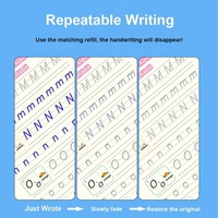 Ensemble de 4 pièces Livre d'écriture magique réutilisable pour enfants