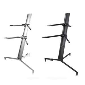 Support de clavier Double Portable professionnel araignée de 2nd niveau pour Instruments à cordes de Piano fabriqués en pièces de musique en aluminium durables - Product Image 3
