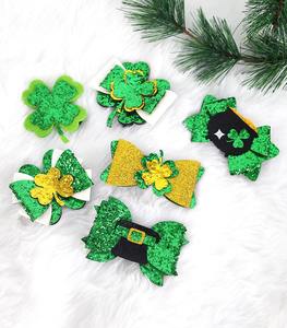 Pinzas y Lazos para el Cabello con Trébol de San Patricio para el Festival Irlandés - Product Image 3