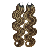 FH Custom 20inch Body Wave Miracle Knot Crochet Human Hair Feathering Braid Crochet Hair Factory Sale