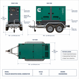 Generador diésel Weichai Cummins de 200 kW, 250 kVA, 300 kVA, con motor Perkins Yuchai, generador de reserva, generador diésel para soldadura - Product Image 1