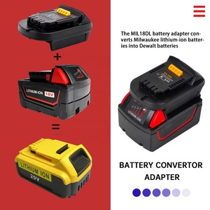 MIL18DL 适配器，用于将密尔沃基 18V 电池转换为得伟 20V 工具电池，用于 <span class=keywords><strong>M</strong></span>-18s 电池的转换，以用于得伟 20V 工具使用 - Product Image 3