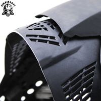 Masques intégraux de protection pour le tir à l'arc CS, casque noir pour le combat, accessoires de masquage pour le paintball et le tir à l'arc